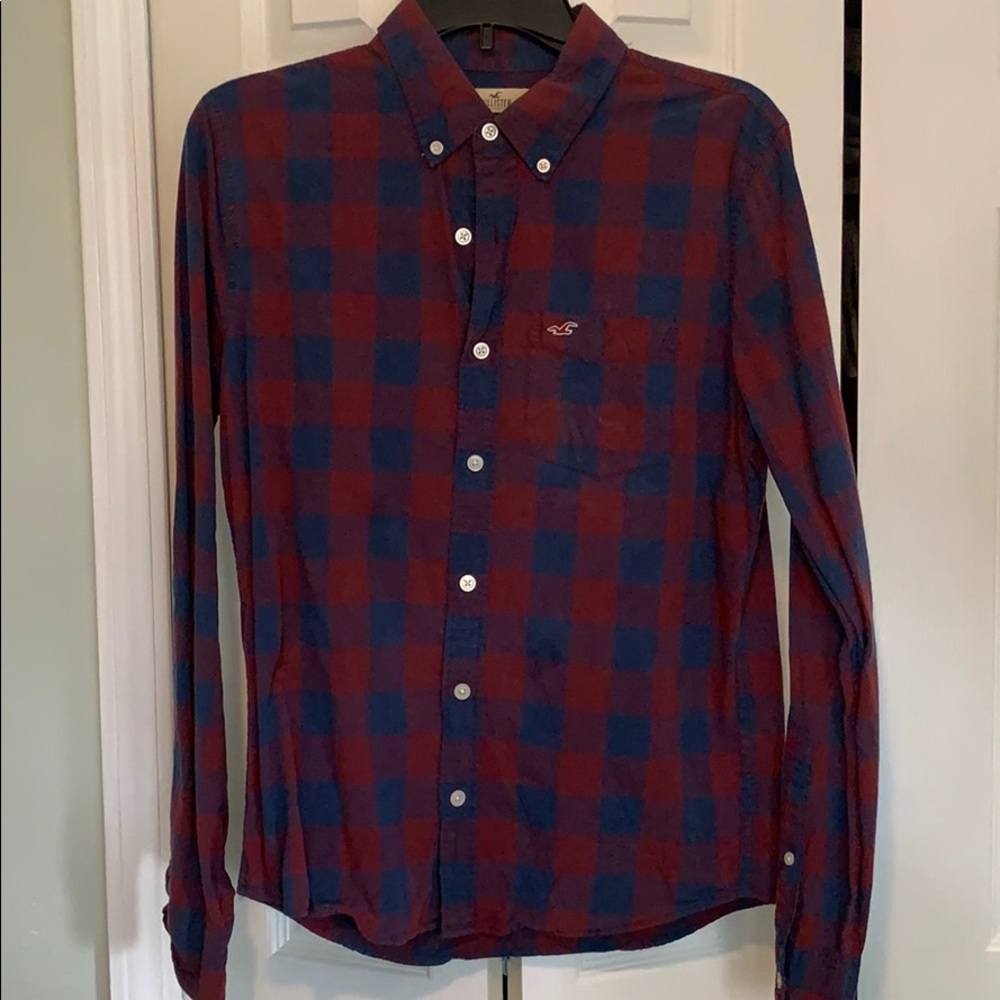 Hollister Plaid Casual Dress Men’s Shirt